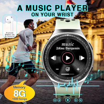 8G ROM Pravi predvajalnik Glasbe pametno Gledati bluetooth klica shranjevanje 1500 pesmi smartwatch za moške, ženske, Android, IOS Funkcijo Snemanja