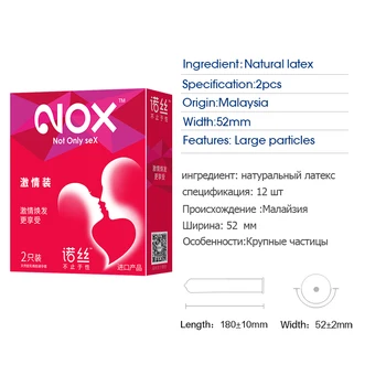 NOX Kondomi pri Moških Ultra Tanek Namazani Različnih Sort Nemoteno Velikih Delcev Penis Rokav Kondomi Sex Igrače za Pare
