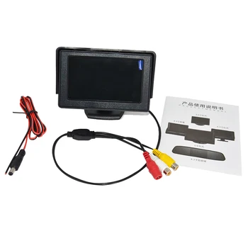 Visoka Zmogljivost 4.3 Palčni Namizje TFT LCD Monitor PAL/NTSC Zaslonu Vzvratno Kamero za Parkiranje, Sistem za Avto Rearview