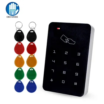 Samostojni Dostop Krmilnik z 10pcs EM keychains RFID Dostop do Nadzora Tipkovnico digitalni plošči Bralnik Kartic Za Zaklepanje Vrat Sistem