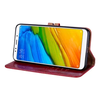 Luksuzni Flip Usnjena torbica Za Xiaomi Redmi 5 Plus Primeru Flip telefon kritje Denarnice primeru Za Xiaomi Redmi 5 Plus 5.99 5plus Redmi 5