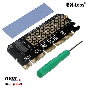 M. 2 SSD NVME PCIe Gen3 X4 X16, X8 vmesniško Kartico,M Ključ M2 NVMe AHCI 2230 2242 2260 2280 SSD za PCIe 3.0 Pretvornik w/ Toplotna Pad