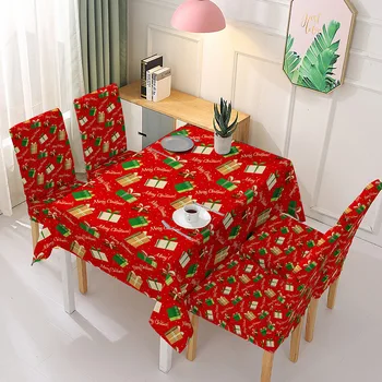 Božični prt ALI stol kritje dekoracijo elastična eno-kos stol pokrov pokrov nepremočljiva prt