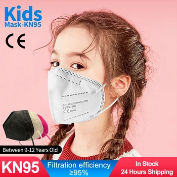 10-100 kozarcev ffp2 kn95 otrok maska Zaščitna filtriranje masko Prilagodljiva Dihanje Varnost Umetnih, sintetičnih vlaken, Držalo KN95 otrok Maske