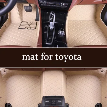 Po meri avtomobila talna obloga za Toyota Mark X Prius XW30 Prius Sienna Tundre Vios Fortuner Kluger CHR Tacoma Sai Želja