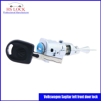 Strokovno Locksmith Dobave Volkswagen Sagitar levo spredaj zaklepanje vrat cilindra Z Avto Ključ Locksmith Orodja za Usposabljanje Avto Zaklepanje