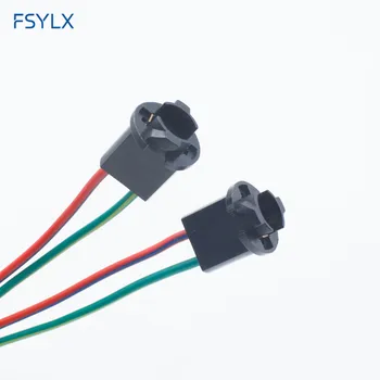 FSYLX 50PCS T10 LED vtičnica žarnica T10 imetniki LED T10 W5W Vtičnice priključek kablov, Avtomobilske LED žarnice držalo T10 W5W vtičnico
