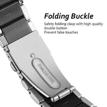 Za Samsung Galaxy Watch Aktivna 2 40 mm 44 mm trak 20 mm 22 mm Kovinski zapestja za galaxy watch 46mm/prestavi s3 Obmejni pas
