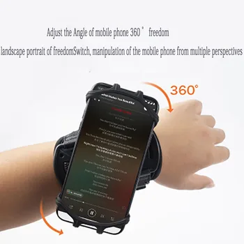 Teče mobilni telefon roko vrečko Športnih torbici za 6,5 palčni zaslon na dotik, telefoni opremljeni s 360° roko kritje Športne zapestje nosilec za telefon