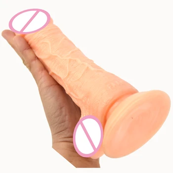 FAAK Realističen dildo sesalni meso ponaredek penis umetni kurac sex igrače za ženske, lezbijke, masturbirala analni zamašek širitev