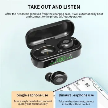 V8 Bluetooth 5.0 Slušalke TWS Brezžične Slušalke Mini Stereo Slušalke Čepkov Za Vse Bluetooth Naprave In Mobilne Telefone