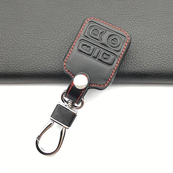 Za Ford vzoren načrt pravega usnja avto ključ zajema daljinsko upravljanje 4 gumbi avto smart key primeru auto dodatki