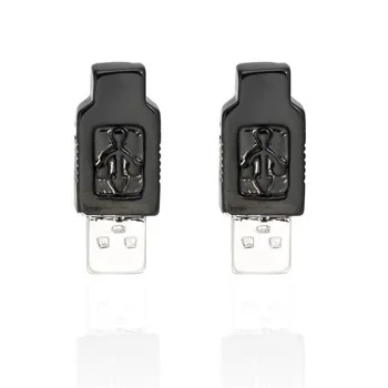 Visoka kakovost črn USB vmesnik zapestne gumbe, francoski dolg rokav majica z žeblji in zapestne gumbe,