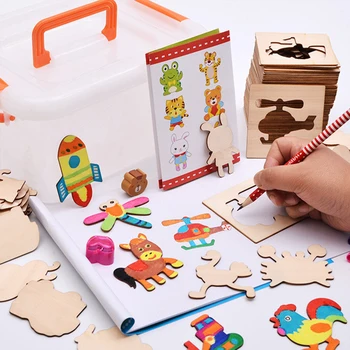 100 kozarcev Otroške Igrače Risanje Igrače Kolorit Odbor Otrok Ustvarjalno Čačke Zgodnjega Učenja Izobraževanja Igrača za Fante Dekle se Naučijo Orodje za Risanje