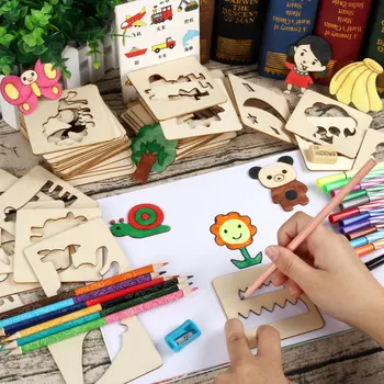100 kozarcev Otroške Igrače Risanje Igrače Kolorit Odbor Otrok Ustvarjalno Čačke Zgodnjega Učenja Izobraževanja Igrača za Fante Dekle se Naučijo Orodje za Risanje