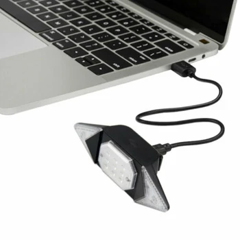 USB LED Luč Kolo Kolesa, Lahka Akumulatorska MTB Kolo Luč Zadaj Rep Opozorilne Luči Varnosti Kazalnik Brezžični Daljinski upravljalnik