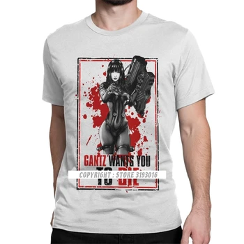 Gantz Potrebe Krvi T Srajce za Moške Bombaž Majica Kei Kurono Kata Masaru Reika Pištolo Anime Japonska Manga Tees Camisa