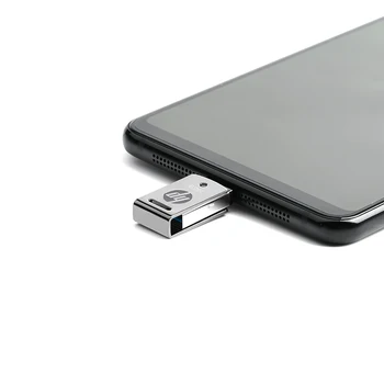 Originalni HP X5000M Kovinski OTG Tip-C USB 3.1 USB Flash Drive za Pametni telefon/Tablični 128GB/64GB/32GB Pendrive Visoko hitrost Črno logotip