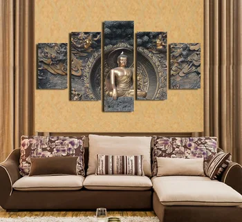 HD Natisnjeni kip Bude, Slikarstvo wall art soba dekor natisni plakat sliko platno Brezplačna dostava/ny-1195