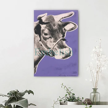 Embelish Lepe Krave Andy Warhol umetniška dela Za Dnevni Sobi Doma Dekor Živali Wall Art Plakati HD Pint Platna Slike Uokvirjeni
