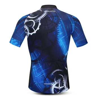 Weimostar Modra Prestavi Kolesarjenje Jersey Moški Poletje Gorsko Kolo Oblačila Camisa Ciclismo Quick Dry MTB Kolesarski Dres Kolesarski Majica