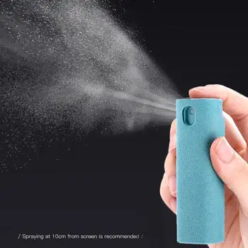 2 V 1 Zaslon Telefona Cleaner Spray Nov Prenosni Tablični računalnik, Mobilni PC Zaslon Čistilo Mikrovlaken Krpo, Set za Čiščenje Artefakt Shranjevanje