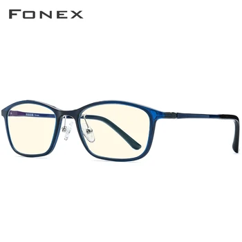 FONEX Ultem TR90 Anti Modra Svetloba Očala Moških, zaščitna Očala, Zaščita Očal Blokiranje Antiblue Gaming Računalnik Očala Ženske AB03