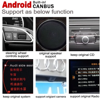 Avto Radio, Predvajalnik DVD-jev Za Audi A3 8V 2013 2016 2017 2018 MMI Android Autoradio GPS Zemljevid Navigation HD Zaslon na Dotik