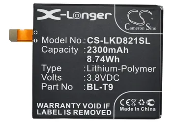 Cameron Kitajsko Visoke Kakovosti 2300mAh Baterijo BL-T9, EAC62078701 za LG/Google D820, D821, Nexus 5, Nexus 5 16 GB, Nexus 5 32GB