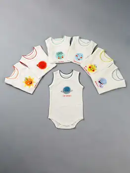 Fantje, Deklice Baby Bodysuit 7 Kos Unisex dojenčki Novorojenčka Jumpsuit Perilo Spodnja Bombaž Bady Oblačila Obleko, Igrače Darilo Zapakirano