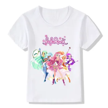 Otrok LoliRock Čarobni Girl Smešno T-shirt Fantje Dekleta Anime Super Vrhovi majica s kratkimi rokavi Otroci Oblačila