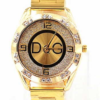 2020 Zegarek Damski novo DQG modno razkošje watch kristali kremena ženska pazi, zlata, srebra, nerjavečega jekla dame oblačenja watch