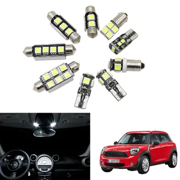 13pcs Napak za Mini Cooper S Base Countryman R60 LED Svetilke Notranje Svetlobe Kit Paket (2011-2013)