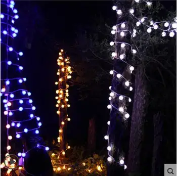 10M Malo Žogo LED Niz Vila Luči Novo Leto Cristmas Dekoracijo Garland LED Christams Luči na Prostem Luzes De Natalne