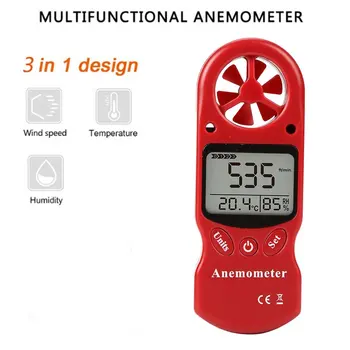 LCD Anemometer Digitalni Merilnik Hitrosti Vetra Meter 30 m/s Windmeter Termometer Prenosni Anemometro PRETOK ZRAKA, Veter-Hitrosti