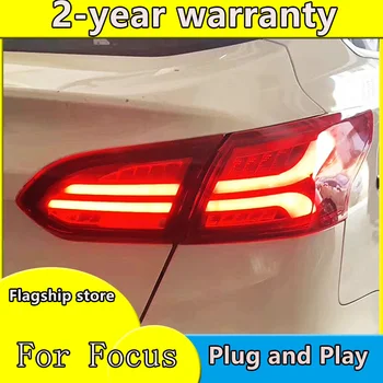 Avto Styling za Ford focus zadnje luči-2018 za ostrenje Dynamic LED Rep Lučka+Vključite Signal+Zavora+Povratne LED luči