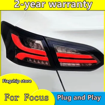 Avto Styling za Ford focus zadnje luči-2018 za ostrenje Dynamic LED Rep Lučka+Vključite Signal+Zavora+Povratne LED luči