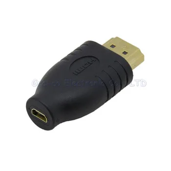 2pcs/veliko Zlato plating HDMI moški D ženski Mikro HDMI Ženski HDMI Moški za kamero telefona