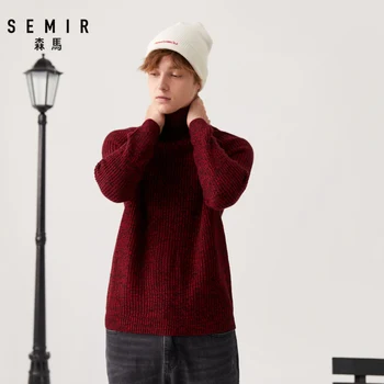 Semir Visok ovratnik volno jopica moški spomladi in jeseni mlade novo ohlapno topel pulover moških korejska različica pulover plast plesti