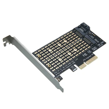 Robustna Zasnova, ki M2 NGFF M Ključ SSD Express Adapter Sim Dual M. 2 NGFF, da PCIe X4 vmesniško Kartico V 8Gbps Za Windows, Linux, Mac OS