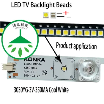 200pcs/veliko novih led lcd tv ozadja pogosto uporabljen obliž light-emitting diode cool white high power 3030yg 6v 200ma