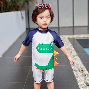 Otroci Fantje Mokro obleko Kopel-nositi Plavanje Otroci Fant Mokro obleko Otroci Kopalke Za Fantje Fantje kopalke Krokodil Otrok, Fant Kopalke