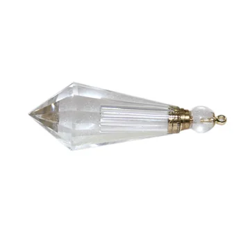 Naravni beli kristalni kamen stekleničke parfuma Obesek jasno, kremen Eterično olje, steklenica Ogrlico, Nihalo, kristalna stolpec