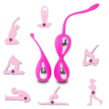 Silikonski Smart Keglove Žogo Vaginalne Tesen Mišice Izvajanje Usposabljanja Ženske Vaginalne Žogo Masaža Sex Igrače za Ženske, 1 & 2 Žoge