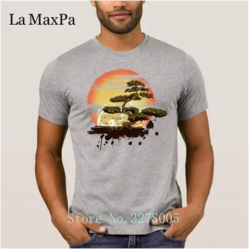 La Maxpa Bonsaj Drevo Karate Dojo Udobno Moške Majice s kratkimi rokavi Pomlad Jesen Moški T-Shirt Homme S-3xl Tee Rokavi Moški Brezplačna Dostava