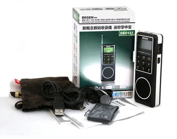 Degen DE1127 4GB MP3 Predvajalnik in Snemalnik z UKV Stereo Degen Digitalni radijski sprejemnik MW JZ SEM Kratkotalasni Radio