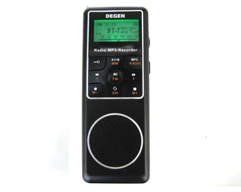 Degen DE1127 4GB MP3 Predvajalnik in Snemalnik z UKV Stereo Degen Digitalni radijski sprejemnik MW JZ SEM Kratkotalasni Radio