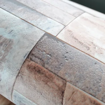 Kuhinja 3D Učinek Reliefni Opeko, Kamen Ozadje Vinil Narave Rjava Siva Zid Papir Roll Za Spalnice Stene Pokrivna