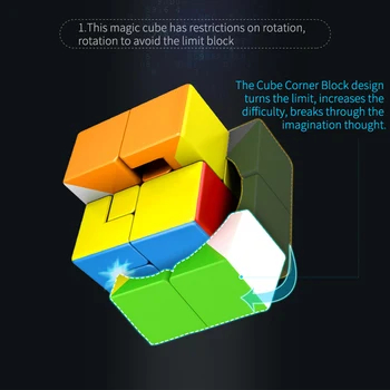 MoYu Lutkovno 2x2 3x3 Bandaged Magic Cube Meilong 2x2x2 3x3x3 Cubo Magico Mixup Hitrost Kocke, Sestavljanke Izziv Otroci Igrače Najnovejši 2020