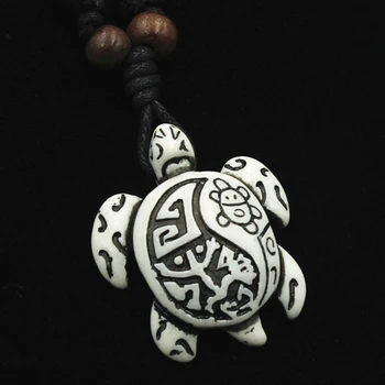 12PCS želva imitacije kosti carving ogrlica pulover verige Evropski in Ameriški stil srečen želva ogrlica nakit trgovini